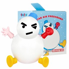BELLEAMANT 蠟筆小新劇場版 S Nowman 公仔補充型車用芳香劑, 黑櫻桃, 1個