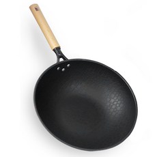 鑄鐵氮化處理中式炒鍋, 32cm, 1個