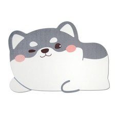 珪藻土腳踏墊+防滑墊+砂紙組, 哈士奇, 1入