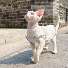 Yoreungae 寵物系列藍色荷葉邊衣服, 1個, NO 01 淺藍色