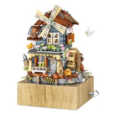 LOZ風車之家音樂盒迷你納米積木, 混色