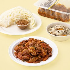 슈퍼키친 바로만든 제육볶음 400g + 양배추찜 곡물씨앗쌈장 310g + 느타리버섯볶음 110g 세트, 820g, 1세트