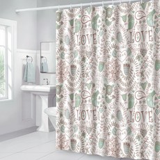 北歐簡約浴室浴簾 L87 款式7 180 x 180 cm, 1個