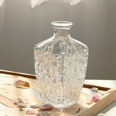 생활업글연구소 유리 화병 꽃병 C 중형, 투명