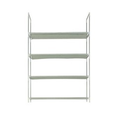 Subruna扶手 4層多功能鞋櫃, 銀色