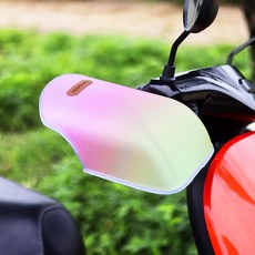 RZAHUAHU Ez2mk 機車夏季涼感遮陽防水手把套 雙手用套組 MS-810, 漸層粉黃色