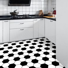 Quardi 地板六角形, 黑+白