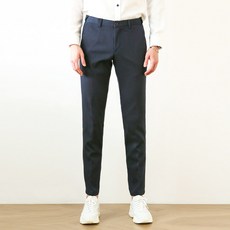 블루포스 남성용 플레번 본딩 옆밴딩 베이직 캐주얼 정장 바지 빅사이즈 기모 보온 슬랙스