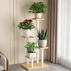 Enasuroia 室內植物架陽台多肉架子 TC019, 米色