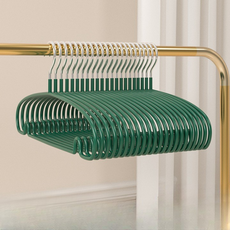 프렌지 유선형 논슬립 옷걸이 40cm, 딥그린, 10개