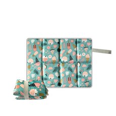 Jamil攜帶式超輕量折疊登山墊, 藍色冰淇淋