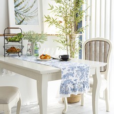 Casa L Toile 桌旗, 4人(180 x 32 cm), 藍色, 1個