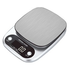 OMG 家用不鏽鋼高精度廚房秤 21 x 15.5 x 3cm, 單一商品, 銀色, 3kg
