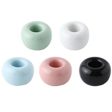 MEO 陶瓷牙刷架 5件組, 藍色、粉色、薄荷色、白色、黑色, 1套