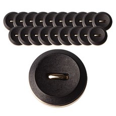 射出一字組合鈕扣 25mm, 20個, 金色