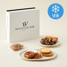 위고에빅토르 휘낭시에 사브레쿠키 6종 x 2개입 세트 512g + 쇼핑백 (냉동), 1세트