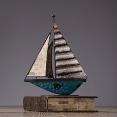 復古手繪船型擺件, 混色