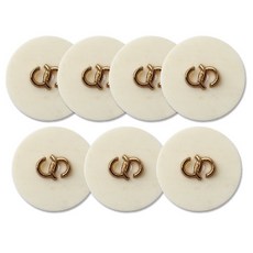 金屬 Avio 組合鈕扣 21mm, 7個, IV黑G