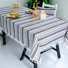 聖誕設計桌巾, 灰色, 90 x 90 厘米