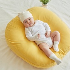 ROTOTO bebe 幼兒用防逆流靠墊套, 純黃色