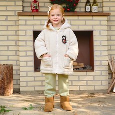 MellyCoco 兒童款可愛黑貓羊羔毛外套