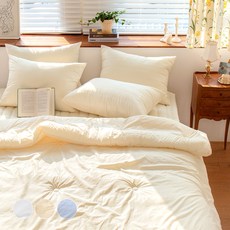 yesbedding 韓國製造 高密度 Supima Modal 100支棉 柔軟換季夏季棉被 飯店鋪棉被套組