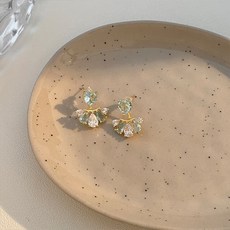 피어니스트 여성용 스위트 물방울 지르콘 귀걸이