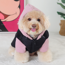 에이미러브즈펫 반려동물 CH 하네스패딩, 퍼플핑크, 1개