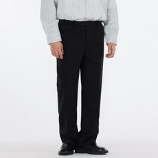 빅이지 남성용 데일리 스판 와이드 오비 슬랙스