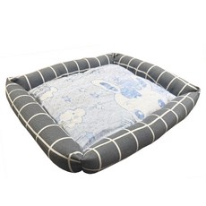 寵物夢工廠 冰絲格紋舒眠涼窩, 灰格紋, 1個