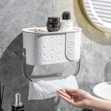 PEONIST 重點設計浴室層架衛生紙架, 1個, 白色