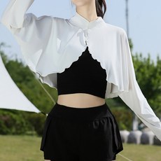 Market A 女性簡約涼感高爾夫防曬披肩