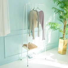 GAGU FEELING 迷你雙層收納立式衣架, 白色的