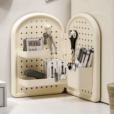 The Flow Commerce Modeplus 活用角落折疊式洞洞板多功能收納整理架, 1個, 象牙白