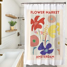 Flower Market 浴簾 TYPE3 90 x 180 cm, 1個