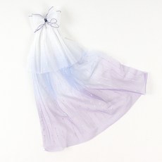 女童極光蝴蝶結網紗髮夾