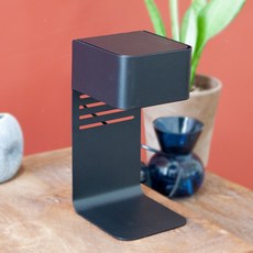 the Sweet Candle Warmer Cafe Timer Switch + 鹵素燈泡 2 件套, 黑色（暖色）