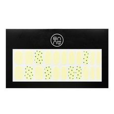 onnu 香草綠點布丁凝膠美甲貼, 混色, 1組