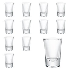 키친초이스 홈카페 유리 미니 샷 귀여운 소주잔 60ml p00110, 5.2 x 7 cm, 12개