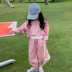 CONTIKIDS 女童款短版連帽上衣+長褲套裝