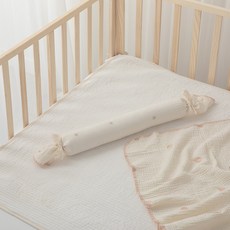 AiRabbit 嬰幼兒用純棉糖果造型長抱枕, 星星月亮刺繡