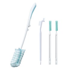 mameita 可折疊杯刷海綿 + 保溫瓶蓋專用清潔刷組, 1套