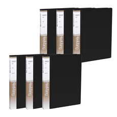 雙孔槓桿夾 OA A4, 黑色, 6個