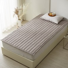 LEREVE 로온 소프트 마이크로 사계절 침대 패드, 그레이