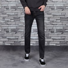 타운클로 남성용 스판매트 히든 밴딩 워싱 청바지 J6302