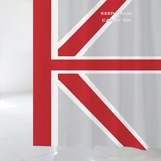 浴簾 SC450 S號 1520*1880mm+不鏽鋼掛鉤 12入+白色窗簾桿組合, 1套, 混色系