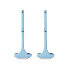 블럭마트 유리창 망충망 다목적 청소 롱브러쉬 세트, 블루, 2개