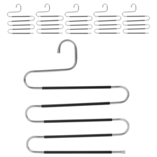 Saenghwalgongsik 五層防滑褲架, 黑色, 6個