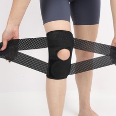 第三代專業運動護膝, 黑色, 1個