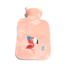 紅鶴印花防燙布套熱水袋 250ml, 1個